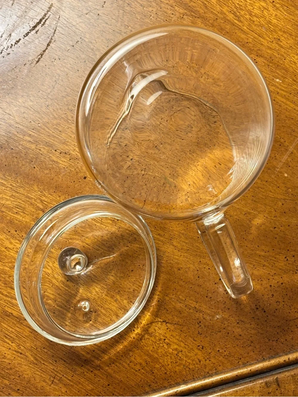 Clear Borosilicate Glass Teapot Tea Server w/ Glass Lid Minimalist